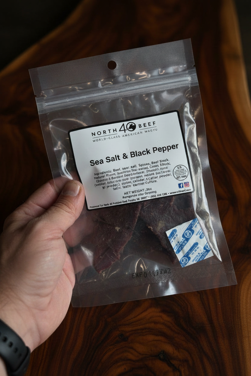 Sea Salt and Black Pepper Beef Jerky