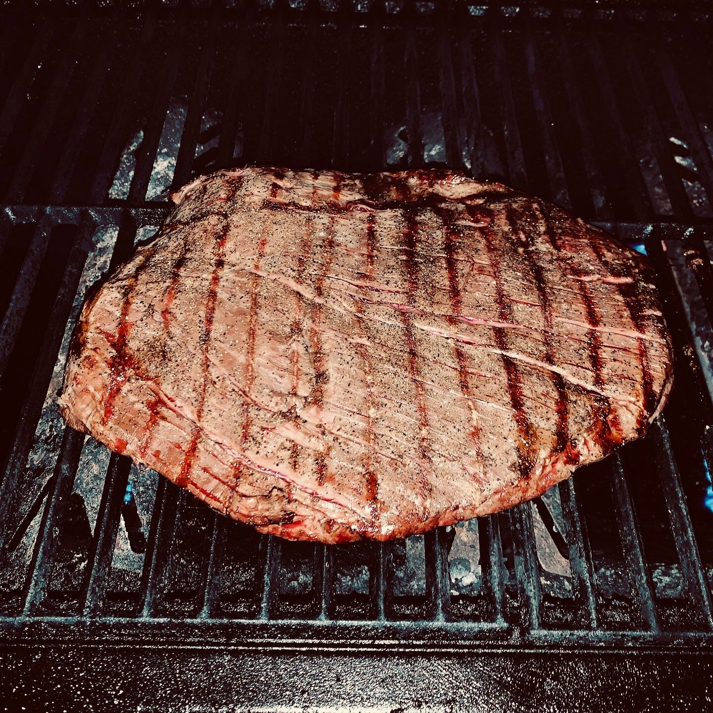 Grilling wagyu flank steak